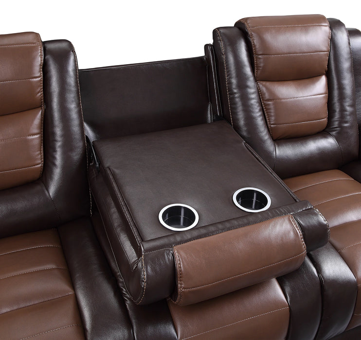 Briscoe Double Reclining Sofa with Center Drop-Down Cup Holders