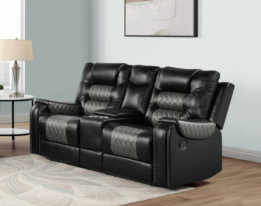 Hart Reclining Loveseat W/Console & Pw Outlet And Cup Holders