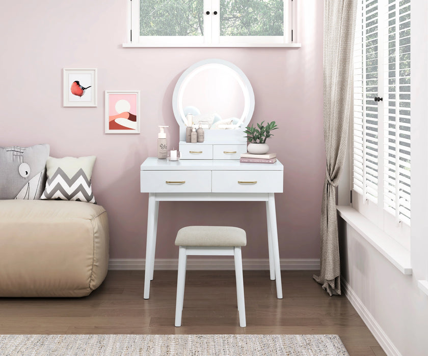 Camilla Dressing Table With Mirror