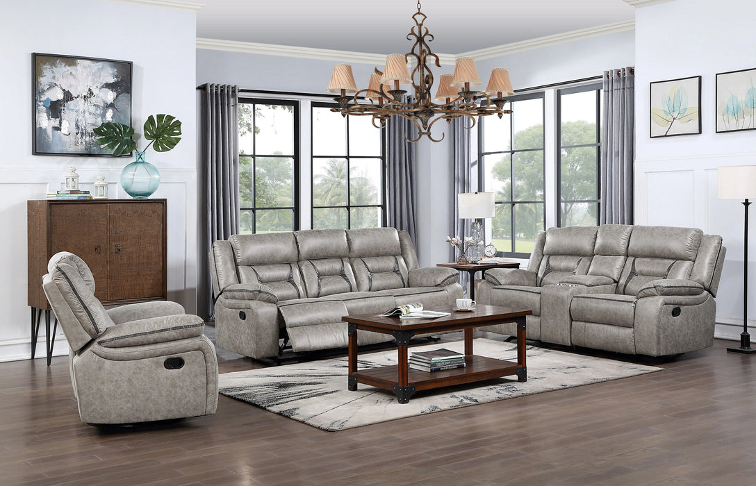 SH3219BGE Double Glider Manual Reclining Love Seat W/Center Console