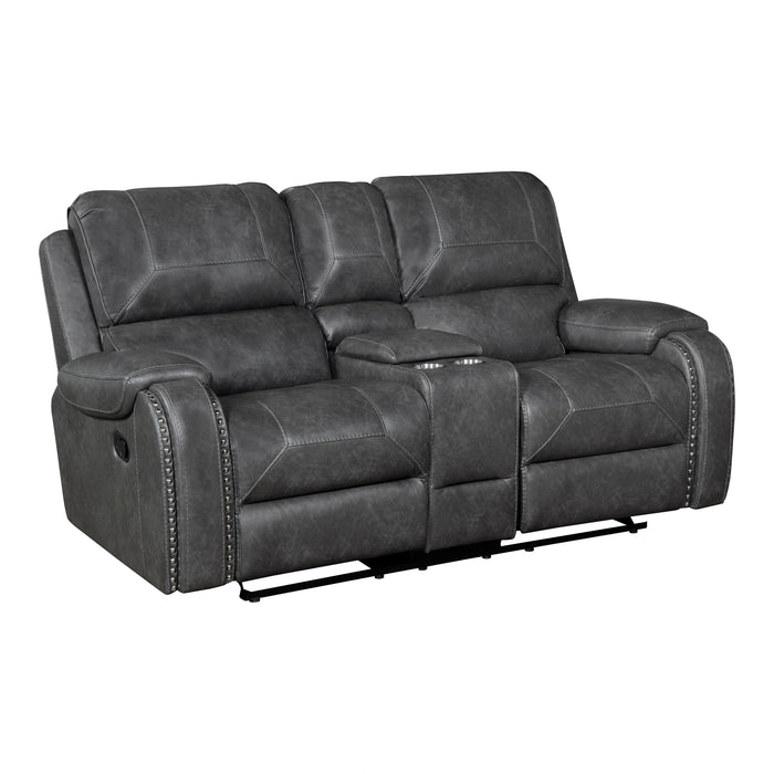 Newnan Double Glider Reclining Love Seat With Center Console