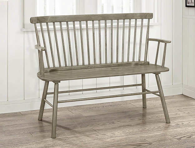 JERIMIAH SPINDLEBACK BENCH GREY
