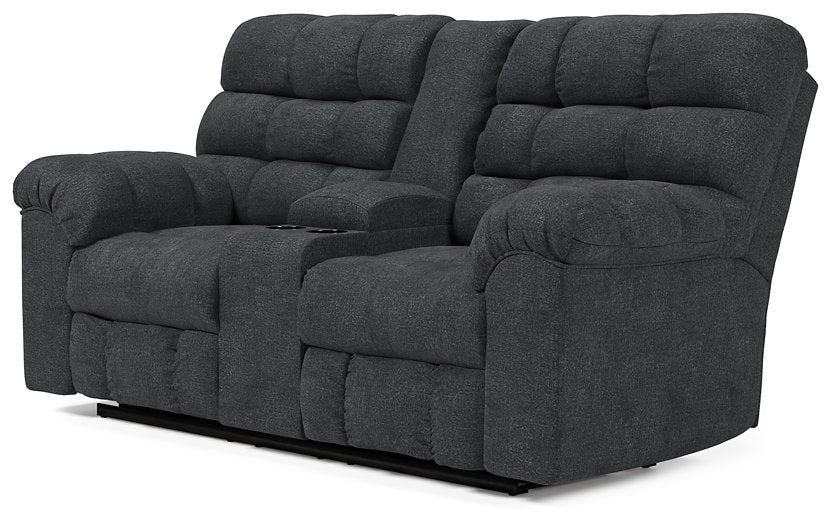 Wilhurst Reclining Loveseat with Console