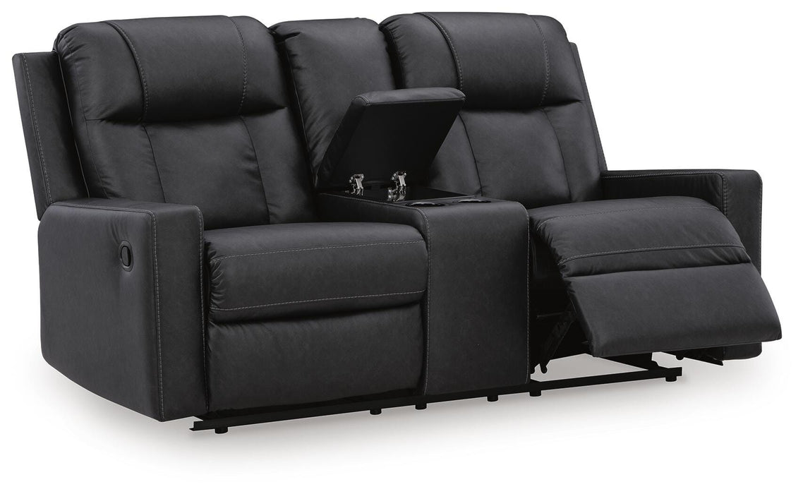 Mackmenville Reclining Loveseat with Console