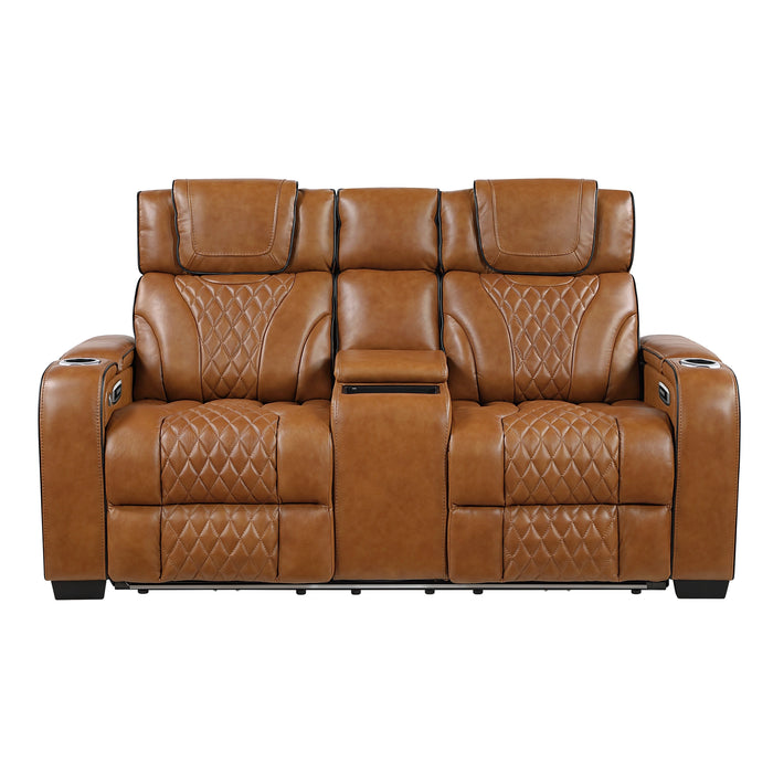 Apex Power Double Reclining Love Seat With Center Console