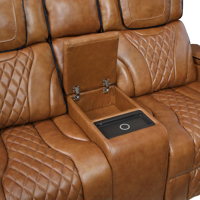 Apex Power Double Reclining Love Seat With Center Console