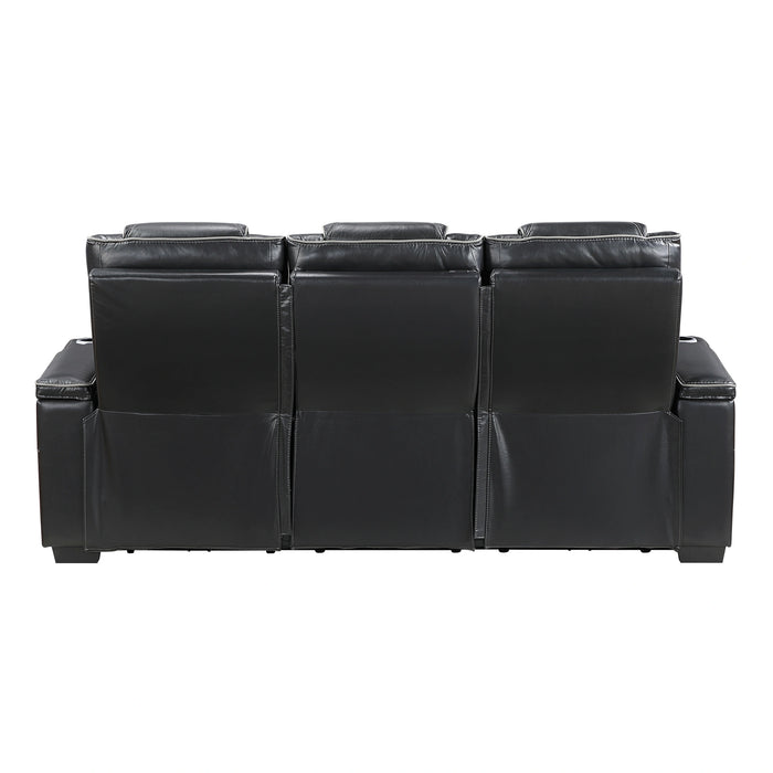 Apex Power Double Reclining Sofa With Center Drop-Down Cup Holders