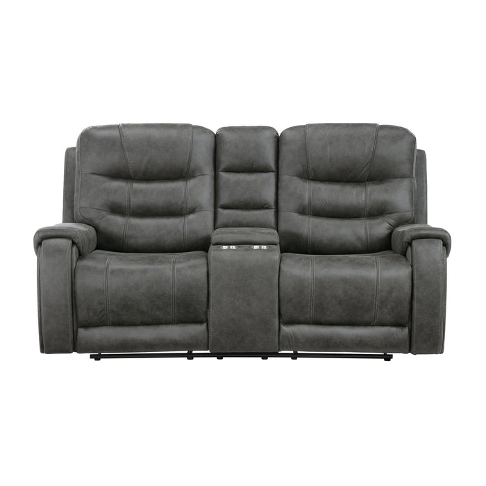 Oberon Double Reclining Love Seat With Center Console