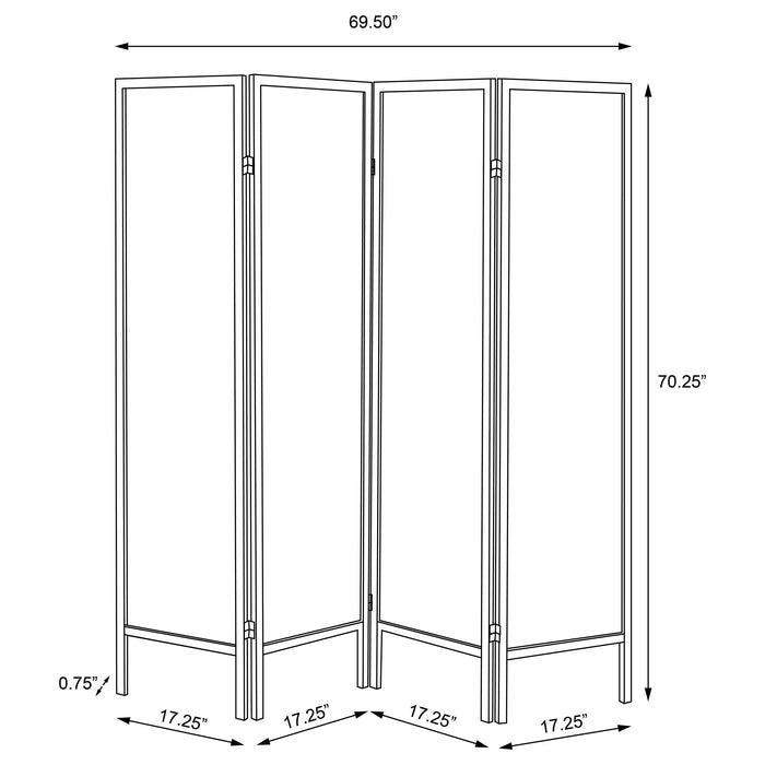 Haidera Four-Panel Room Divider