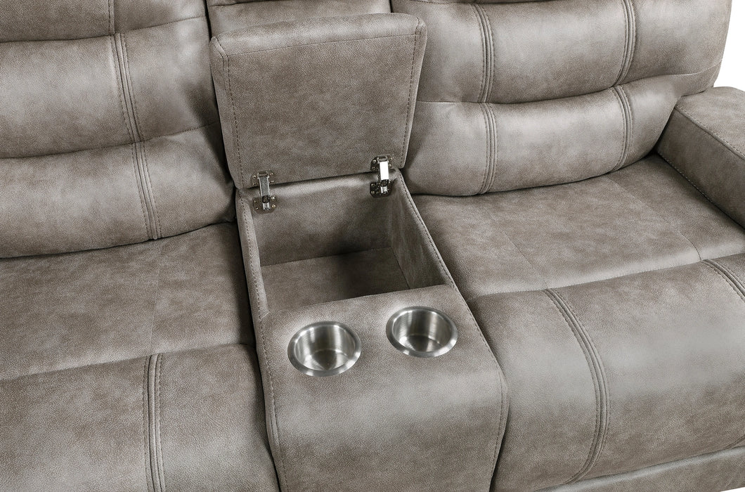 Oberon Double Reclining Love Seat With Center Console