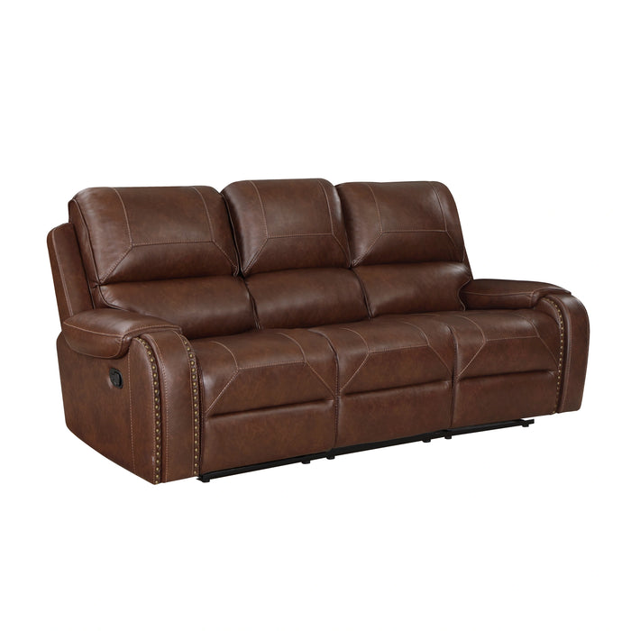 Newnan Double Reclining Sofa with Center Drop-Down Cup Holders, Receptacles and USB Ports