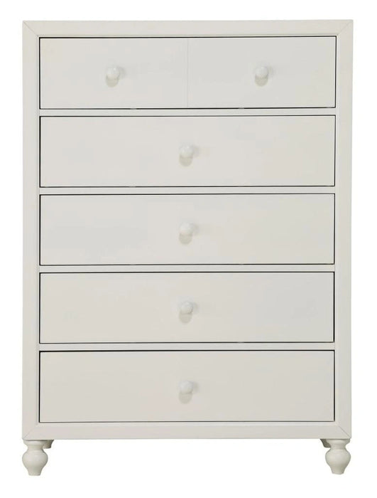 Wellsummer 5 Drawer Chest in White 1803W-9