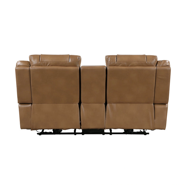 Huron Power Double Reclining Love Seat With Center Console