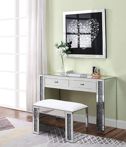 Noralie Mirrored & Faux Diamonds Chest