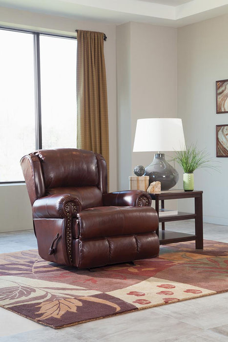 Catnapper Duncan Power Deluxe Lay Flat Recliner in Walnut