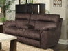 Catnapper Sedona Pwr Hdrst w/Lumbar Lay Flt Rcl Cnsl Loveseat w/Stg & Cphldrs in Mocha 762229 image