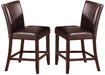 Crown Mark Ferrara Counter Height Chair in Dark Brown (Set of 2) 2723S-24 image