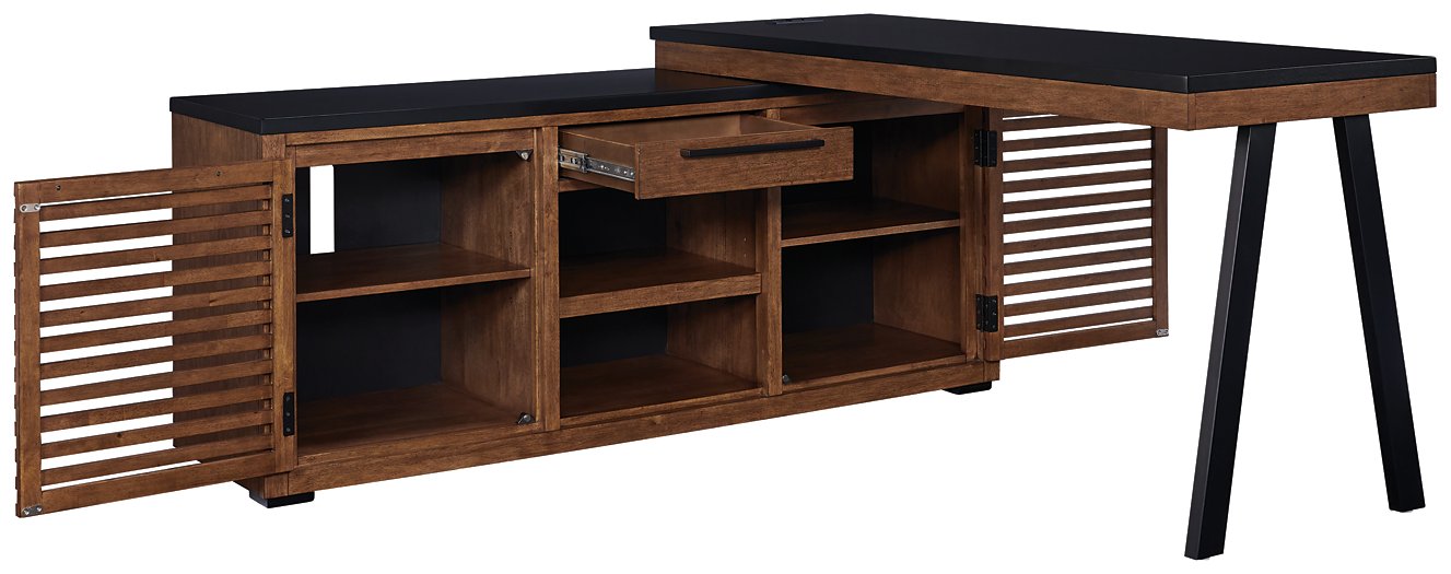 Kallari Credenza with Desk Return