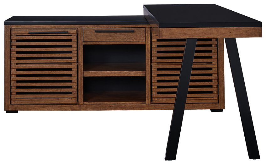 Kallari Credenza with Desk Return