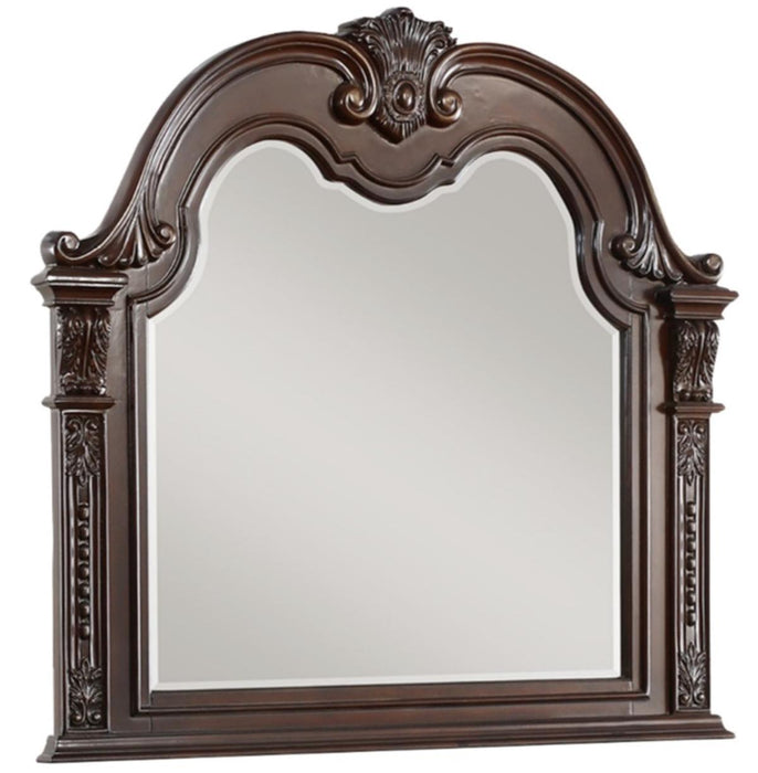 Homelegance Cavalier Mirror in Dark Cherry 1757-6