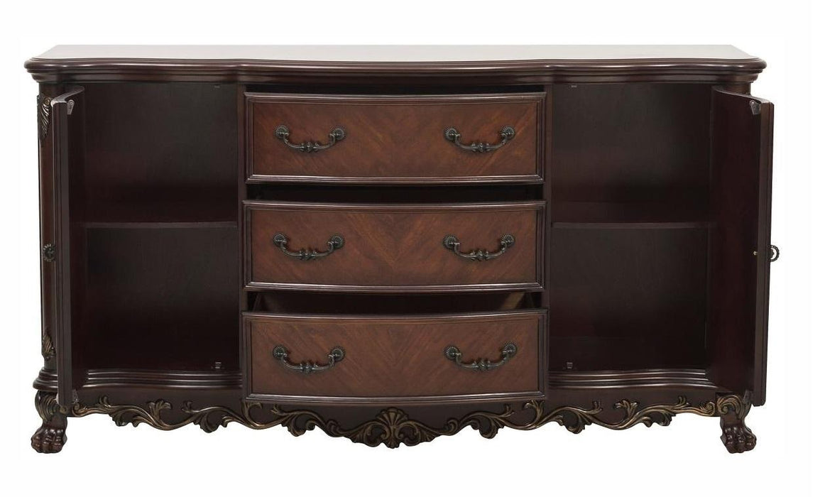 Homelegance Deryn Park Buffet/Server in Dark Cherry 2243-55