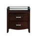 Homelegance Lyric 2 Drawer Nightstand in Dark Espresso 1737NC-4 image