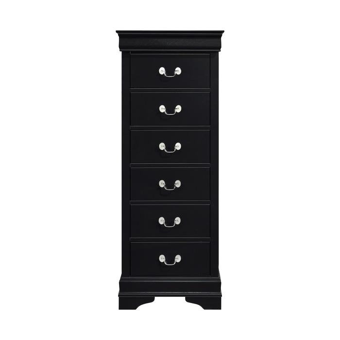 Homelegance Mayville 6 Drawer Lingerie Chest in Black 2147BK-12 image