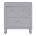 Homelegance Wellsummer 2 Drawer Nightstand in Gray 1803GY-4 image