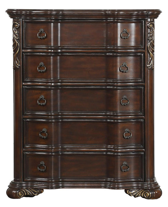 Homelegance Royal Highlands 5 Drawer Chest in Rich Cherry 1603-9