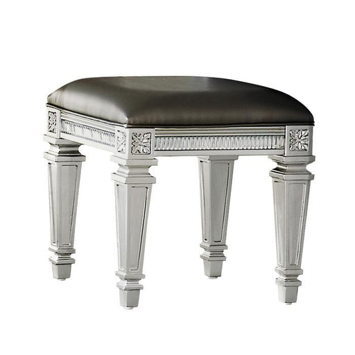 Homelegance Bevelle Vanity Stool in Silver 1958-14 image