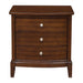 Homelegance Cotterill 3 Drawer Nightstand in Cherry 1730-4 image