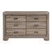 Homelegance Beechnut 6 Drawer Dresser in Natural 1904-5 image