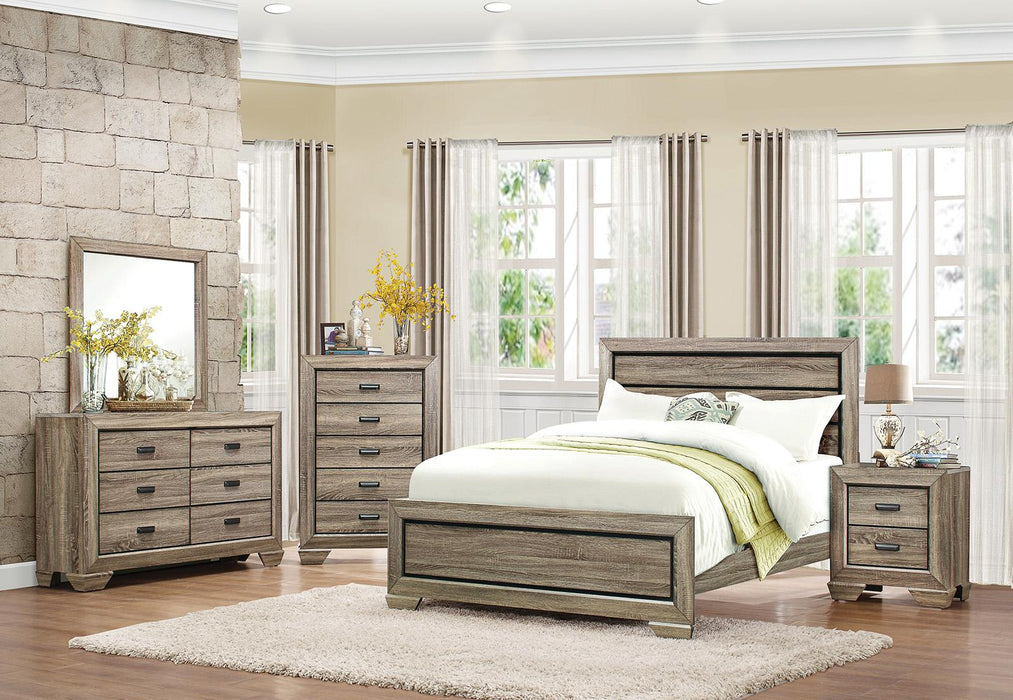 Homelegance Beechnut Queen Panel Bed in Natural 1904-1