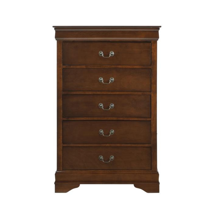 Homelegance Mayville 5 Drawer Chest in Brown Cherry 2147-9 image