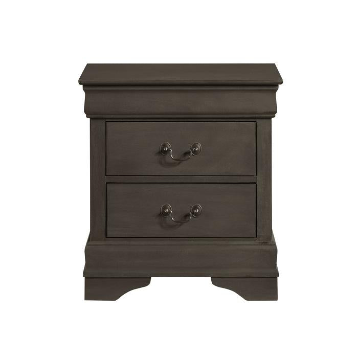 Homelegance Mayville 2 Drawer Nightstand in Gray 2147SG-4 image