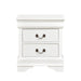 Homelegance Mayville 2 Drawer Nightstand in White 2147W-4 image