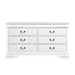 Homelegance Mayville 6 Drawer Dresser in White 2147W-5 image