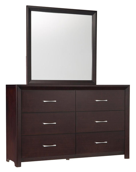 Homelegance Edina Mirror in Espresso-Hinted Cherry 2145-6