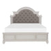 Homelegance Baylesford King Upholstered Panel Bed in Antique White 1624KW-1EK* image