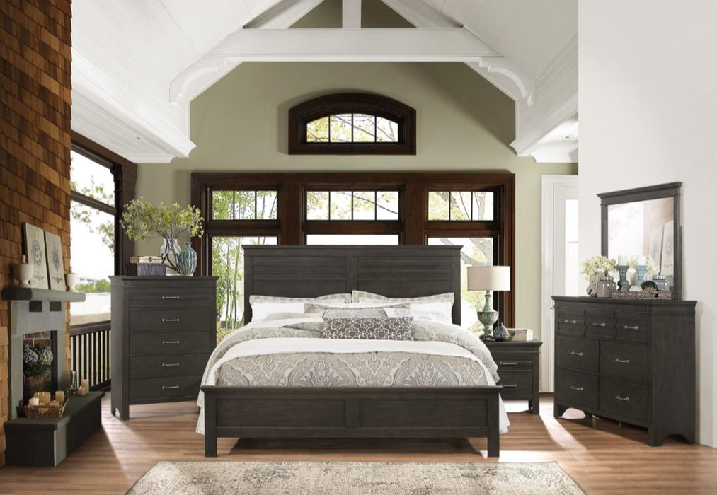 Homelegance Blaire Farm King Panel Bed in Saddle Brown Wood 1675K-1EK*