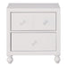 Homelegance Wellsummer 2 Drawer Nightstand in White 1803W-4 image