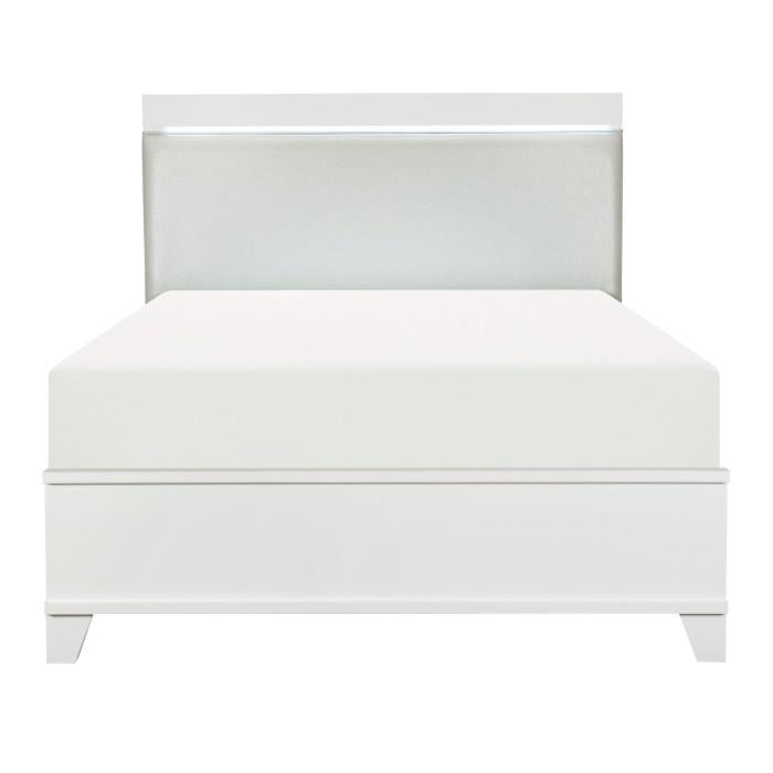 Homelegance Kerren King Platform Bed in White 1678WK-1EK* image