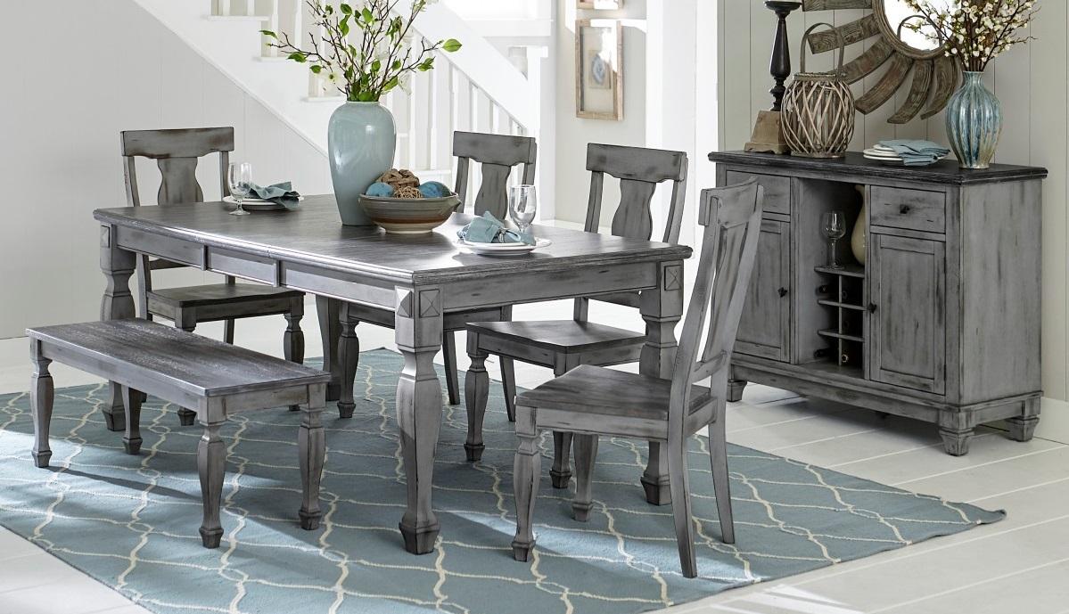 Homelegance Fulbright Dining Table in Gray 5520-78