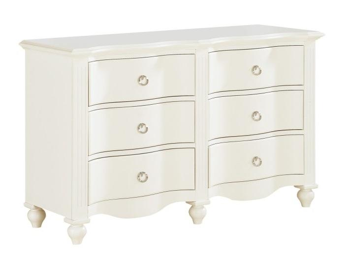 Homelegance Meghan 6 Drawer Dresser in White 2058WH-5