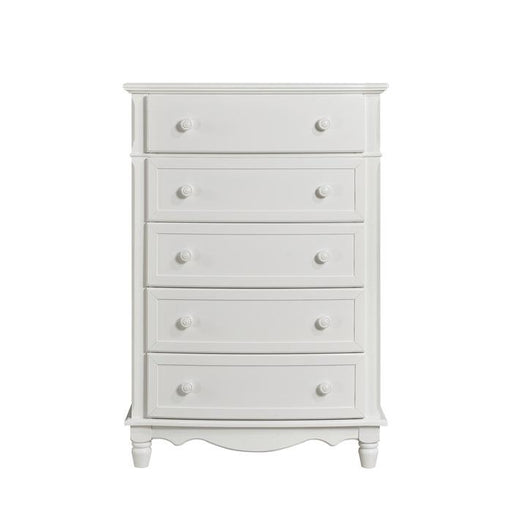 Homelegance Clementine 5 Drawer Chest in White B1799-9 image