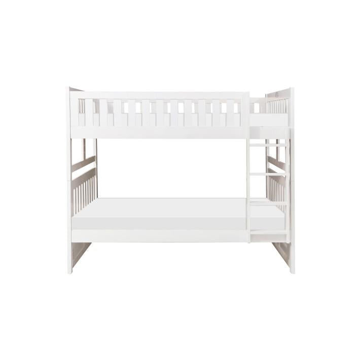 Homelegance Galen Full/Full Bunk Bed w/ Storage Boxes in White B2053FFW-1*T image