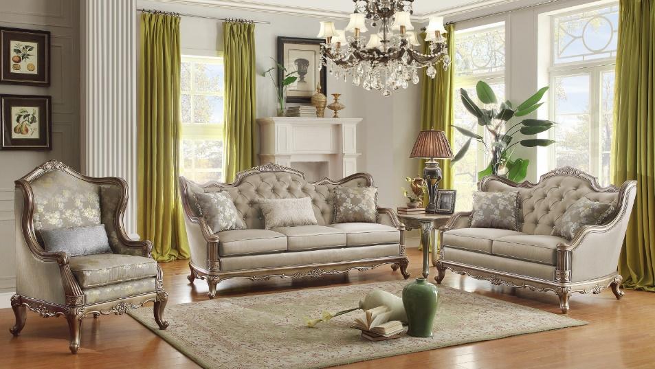 Homelegance Furniture Florentina Loveseat in Taupe 8412-2