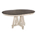 Homelegance Clover Round Dining Table in White and Gray 5656-66* image