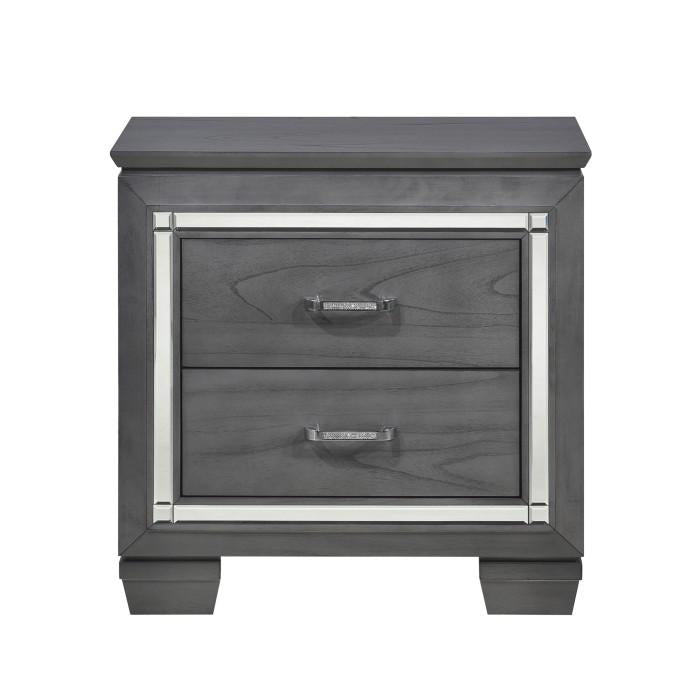 Homelegance Allura Nightstand in Gray 1916GY-4 image