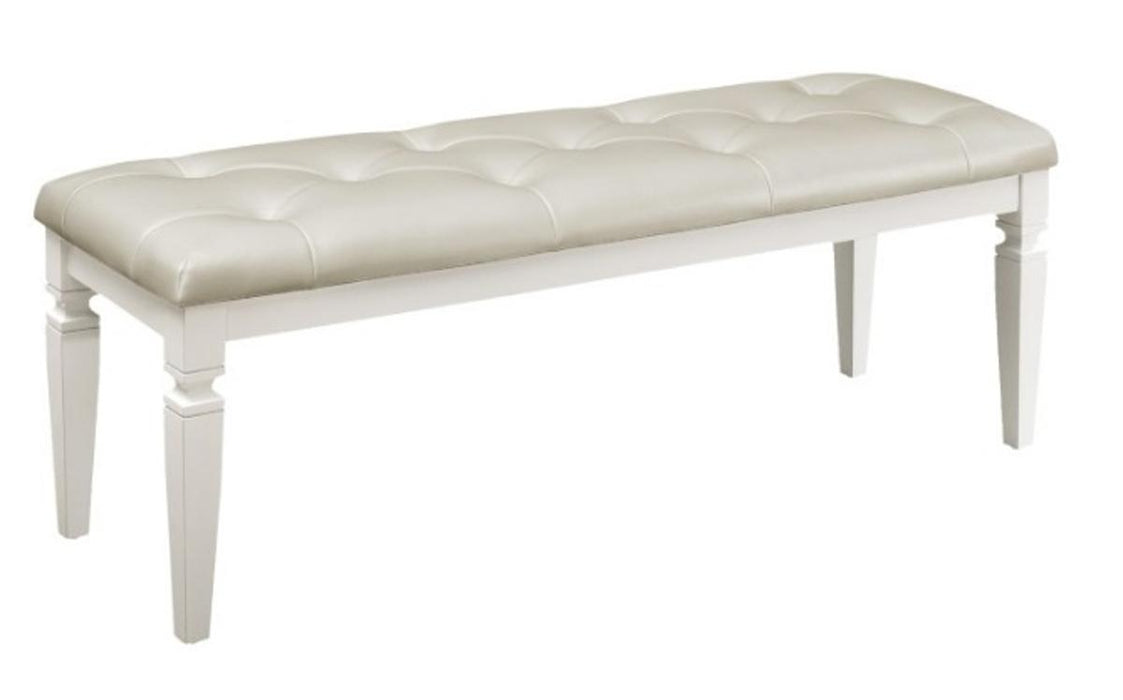 Homelegance Allura Bed Bench in White 1916W-FBH